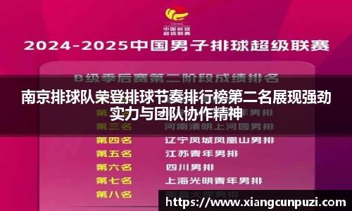 南京排球队荣登排球节奏排行榜第二名展现强劲实力与团队协作精神