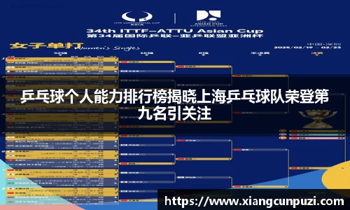 乒乓球个人能力排行榜揭晓上海乒乓球队荣登第九名引关注